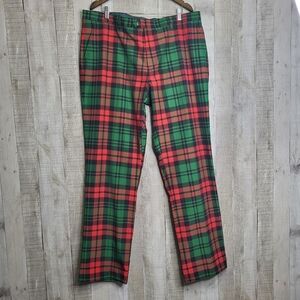 Shinesty Plaid Men's Pants - Red and Green. 40x35